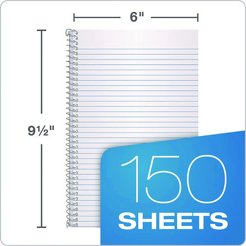 Picture of Earthwise by Oxford Recycled Small Notebooks, 3-Subject, Medium/College Rule, Randomly Assorted Covers, (150) 9.5 x 6 Sheets