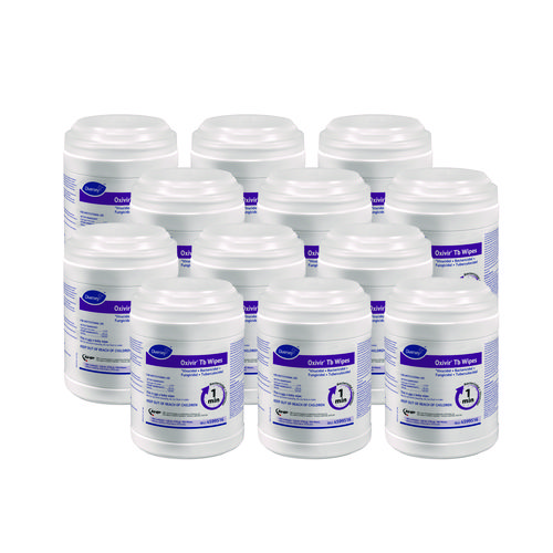 Picture of Oxivir TB Disinfectant Wipes, 7 x 6, White, 160/Canister, 12 Canisters/Carton