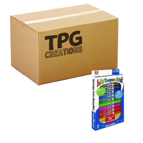 Picture of Thin Stix Tempera Paint Set, 12 Assorted Classic Colors, 12/Set, 12 Sets/Carton