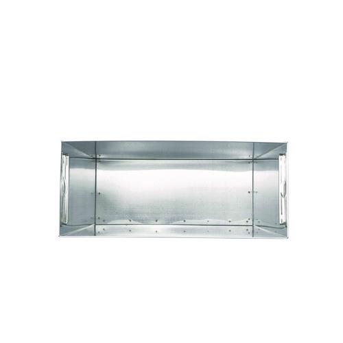 Picture of Stainless Steel Surface-Mounted Waste Receptacle, 6.4 gal, Brushed Stainless Steel