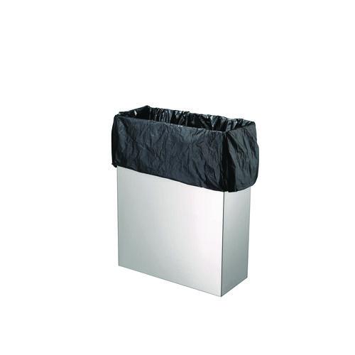 Picture of Stainless Steel Surface-Mounted Waste Receptacle, 6.4 gal, Brushed Stainless Steel