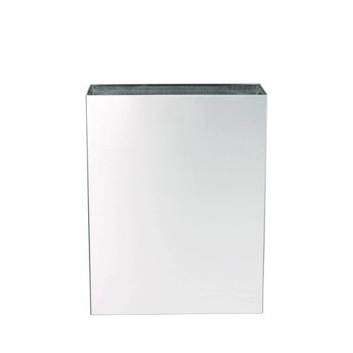 Picture of Stainless Steel Surface-Mounted Waste Receptacle, 6.4 gal, Brushed Stainless Steel