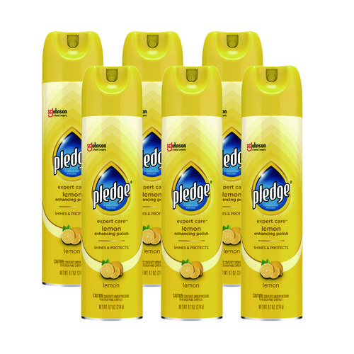 Picture of Furniture Polish, Lemon, 9.7 oz Aerosol Spray, 6/Carton