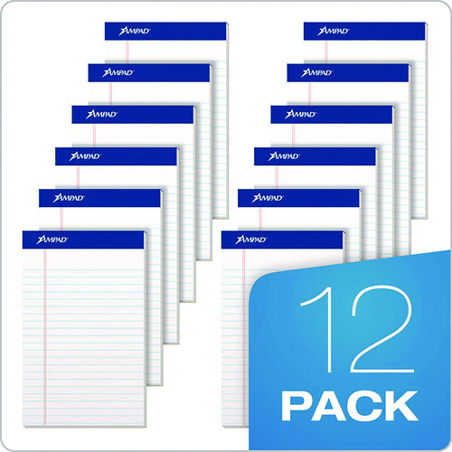 Picture of Perforated Writing Pads, Narrow Rule, 50 White 5 x 8 Sheets, Dozen