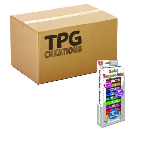 Picture of Kwik Stix Tempera Paint Set, 12 Assorted Metallic Colors, 12/Set, 12 Sets/Carton