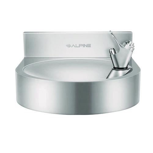 Picture of Wall-Mounted Indoor/Outdoor Water Fountain, Single-Level, Non-Filtered, Non-Refrigerated, Silver