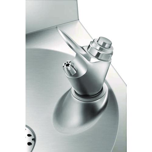 Picture of Wall-Mounted Indoor/Outdoor Water Fountain, Single-Level, Non-Filtered, Non-Refrigerated, Silver