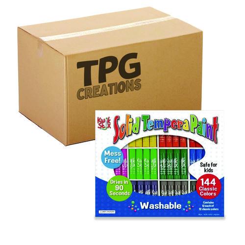 Picture of Kwik Stix Tempera Paint Set, 12 Assorted Classic Colors, 144/Pack, 2 Packs/Carton