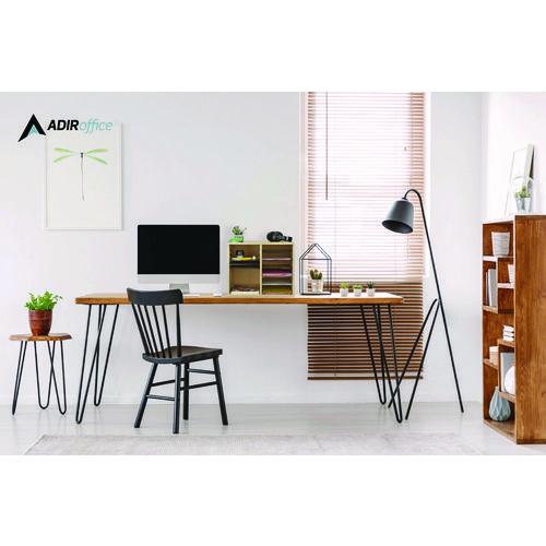 Picture of Wood Adjustable 12 Compartment Literature Organizer, 12 Sections, Letter Size, 20 x 11.8 x 16.3, White