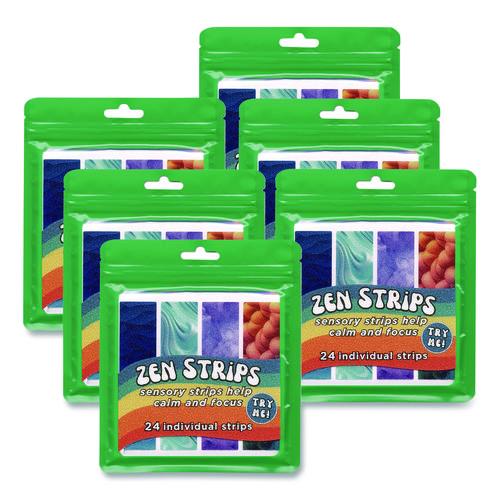 Picture of Zen Strips, Sandy Gradient Classpack, Assorted Colors, 24/Set, 6 Sets/Carton