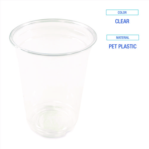 Picture of Clear Plastic Cold Cups, 10 oz, 1,000/Carton