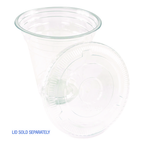 Picture of Clear Plastic Cold Cups, Squat, 12 oz, 1,000/Carton