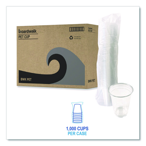 Picture of Clear Plastic PET Cups, 14 oz, 50/Bag, 20 Bags/Carton