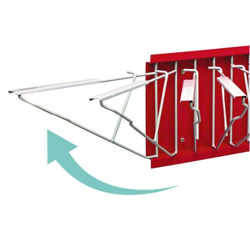 Picture of Large File Blueprint Pivot Wall Rack, Assorted Document Sizes Accommodated, 11" x 15.8" x 23.9", Red