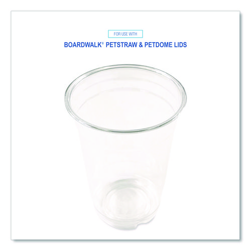 Picture of Clear Plastic PET Cups, 14 oz, 50/Bag, 20 Bags/Carton