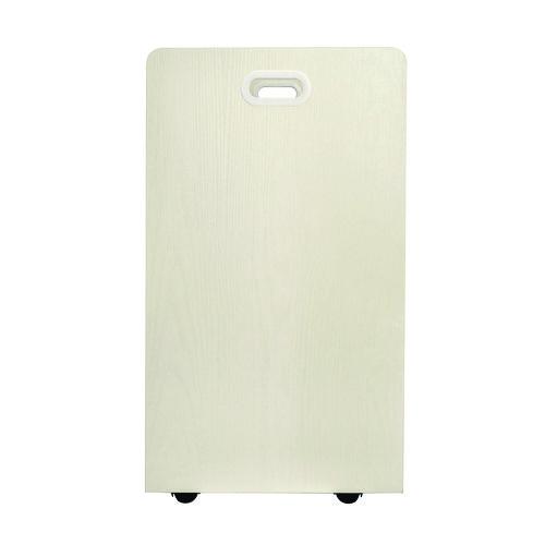 Picture of 50-Compartment Mobile Wood Blueprint Rolled File Storage Organizer, 50 Compartments, 30 x 15.75 x 28.5, White