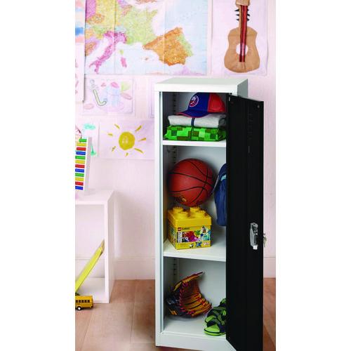 Picture of Steel Storage Locker, 1 Compartment, 15 x 15 x 48, Black
