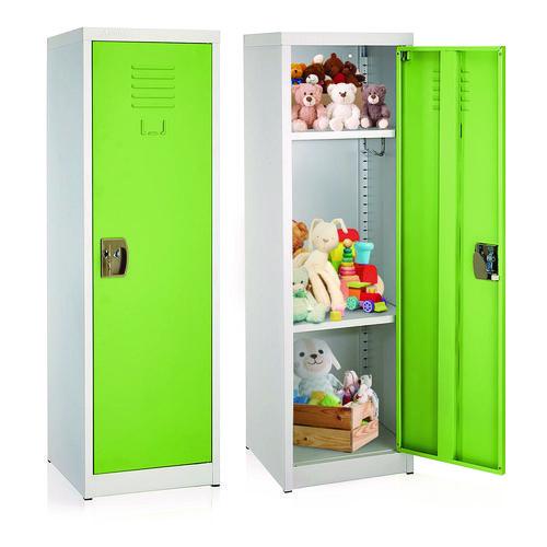Picture of Steel Storage Locker, 1 Compartment, 15 x 15 x 48, Green
