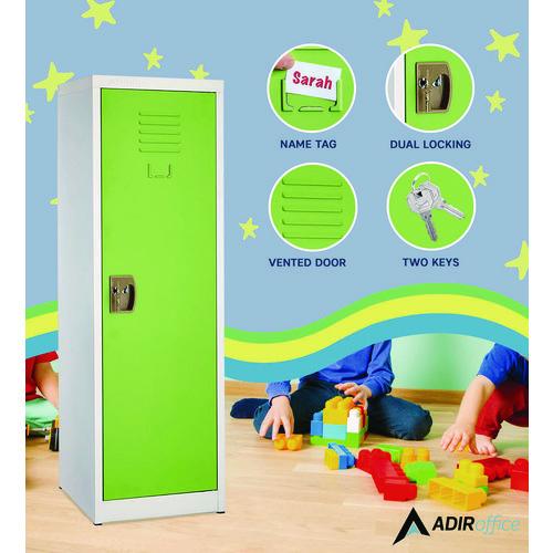 Picture of Steel Storage Locker, 1 Compartment, 15 x 15 x 48, Green