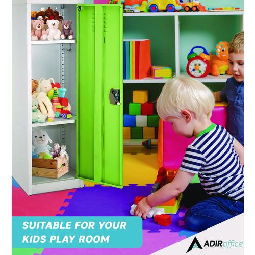 Picture of Steel Storage Locker, 1 Compartment, 15 x 15 x 48, Green