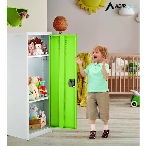 Picture of Steel Storage Locker, 1 Compartment, 15 x 15 x 48, Green