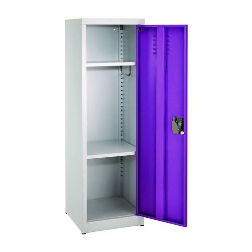 Picture of Steel Storage Locker, 1 Compartment, 15 x 15 x 48, Purple