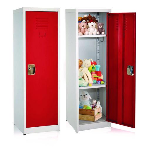 Picture of Steel Storage Locker, 1 Compartment, 15 x 15 x 48, Red