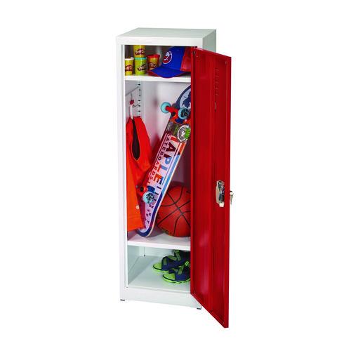 Picture of Steel Storage Locker, 1 Compartment, 15 x 15 x 48, Red