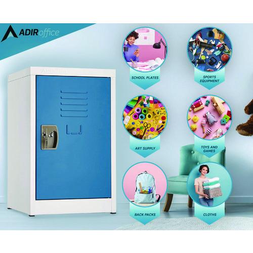 Picture of Steel Storage Locker, 1 Compartment, 15 x 15 x 24, Blue