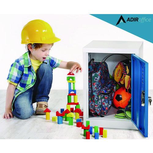 Picture of Steel Storage Locker, 1 Compartment, 15 x 15 x 24, Blue