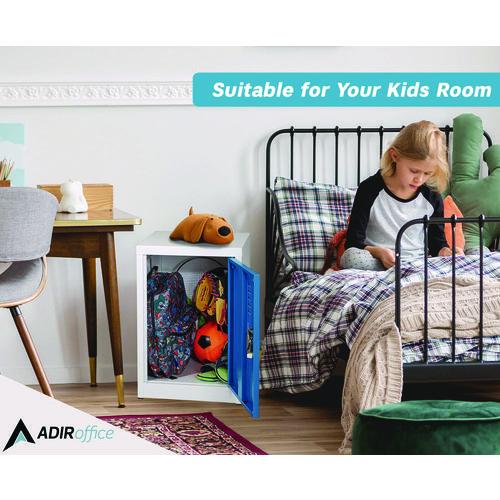 Picture of Steel Storage Locker, 1 Compartment, 15 x 15 x 24, Blue