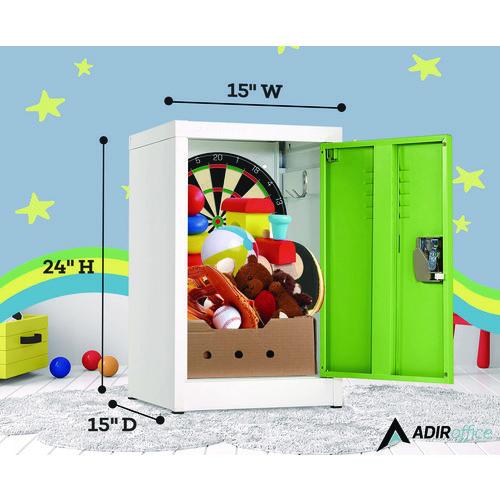 Picture of Steel Storage Locker, 1 Compartment, 15 x 15 x 24, Green