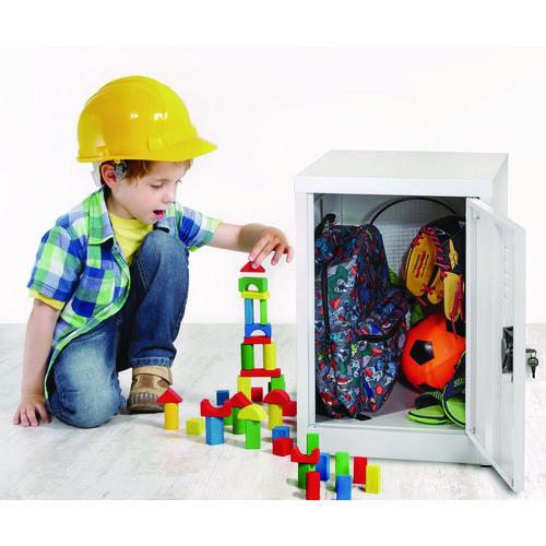 Picture of Steel Storage Locker, 1 Compartment, 15 x 15 x 24, White
