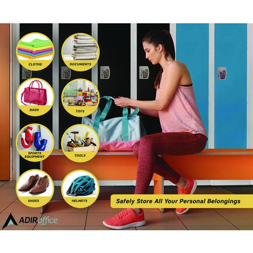 Picture of Steel Storage Locker, 1 Compartment, 12 x 12 x 72, Blue