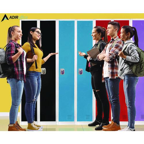 Picture of Steel Storage Locker, 1 Compartment, 12 x 12 x 72, Blue