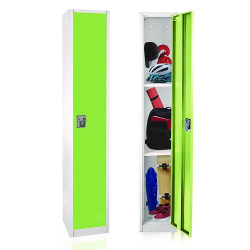 Picture of Steel Storage Locker, 1 Compartment, 12 x 12 x 72, Green