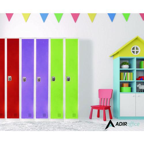 Picture of Steel Storage Locker, 1 Compartment, 12 x 12 x 72, Green