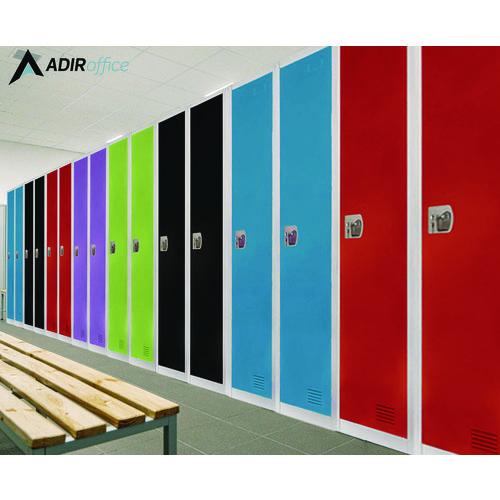 Picture of Steel Storage Locker, 1 Compartment, 12 x 12 x 72, Green