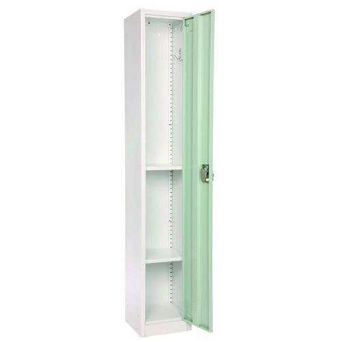 Picture of Steel Storage Locker, 1 Compartment, 12 x 12 x 72, Misty Green