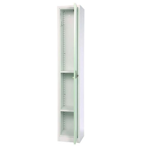Picture of Steel Storage Locker, 1 Compartment, 12 x 12 x 72, Misty Green