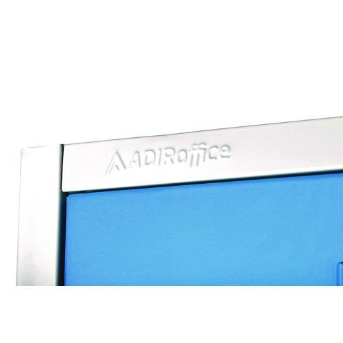 Picture of Steel Storage Locker, 2 Compartment, 12 x 12 x 72, Blue