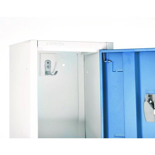 Picture of Steel Storage Locker, 2 Compartment, 12 x 12 x 72, Blue