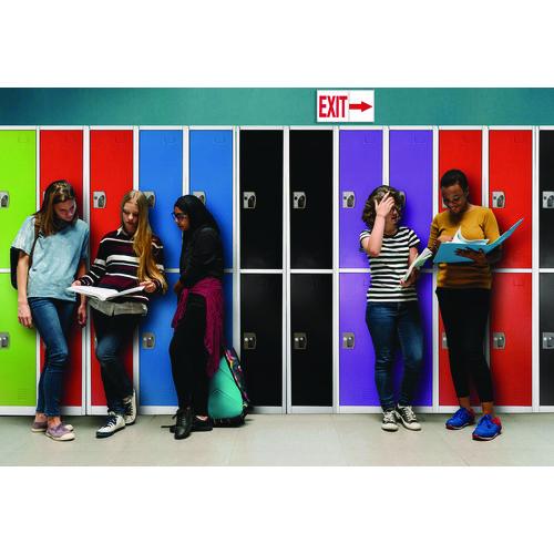 Picture of Steel Storage Locker, 2 Compartment, 12 x 12 x 72, Green