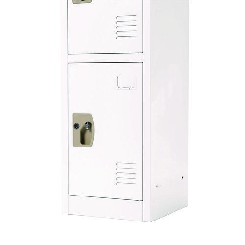Picture of Steel Storage Locker, 4 Compartment, 12 x 12 x 72, White