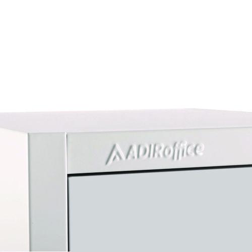 Picture of Steel Storage Locker, 4 Compartment, 12 x 12 x 72, White