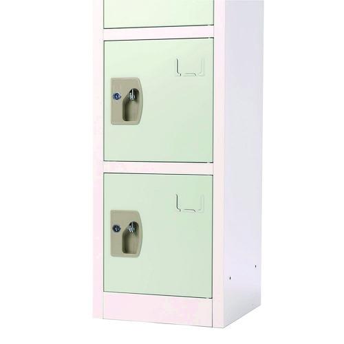 Picture of Steel Storage Locker, 6 Compartment, 12 x 12 x 72, Misty Green