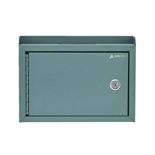 Picture of Medium Size Steel Multi-Purpose Secure Drop Box, 9.8 x 3.4 x 7.5, Gray