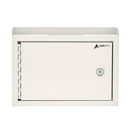 Picture of Medium Size Steel Multi-Purpose Secure Drop Box, 9.8 x 3.4 x 7.5, White