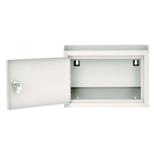 Picture of Medium Size Steel Multi-Purpose Secure Drop Box, 9.8 x 3.4 x 7.5, White