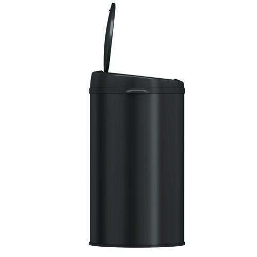 Picture of Sensor Trash Can, 8 gal, Plastic/Stainless Steel, Black